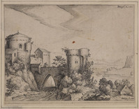 TvB G 0954
<br/>
Rivierlandschap met kasteel
<br/>
<em>Gheyn, Jacques de (II) (1565-1629)</em>